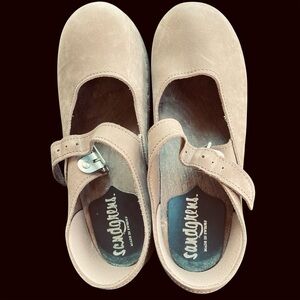 Sandgrens Handmade Swedish Wood Clogs for Women, Low Heel | Mary Jane SIZE 37